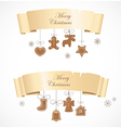 christmas banners vector image