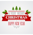 christmas labels emblems decorative elements vector image vector image