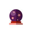 flat magic ball spiritual vector image