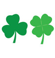 shamrock set vector image vector image