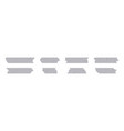 tape adhesive silver scotch torn sticky vector image
