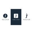 modern letter jr logo suitable for any business vector image vector image