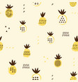 pineapple seamless pattern kid design wallpaper vector image