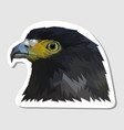 sticker eagle head vector image