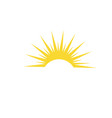 sun logo and symbols star icon web vector image