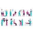 doctor medical appointment check up vector image vector image