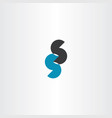 double s letter logo sign icon element vector image vector image