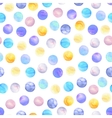 seamless pattern drawn watercolor round vector image
