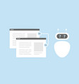 duplicate seo content concept vector image