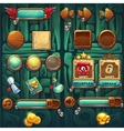 jungle shamans gui icons buttons set vector image