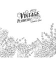 vintage invitation card with custom sign vector image vector image
