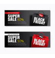 black friday sale shopping bag cover and web vector image