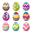 easter eggs vector image vector image