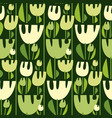tulips color seamless pattern vector image