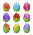 easter eggs vector image vector image