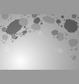 abstract gray splash on gray gradient background vector image