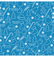 christmas and new year seamless pattern vector image