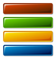 blank shiny buttons vector image vector image