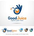 juice logo template vector image