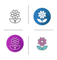 camomile icon vector image