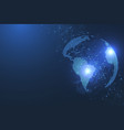 global network connection concept big data vector image