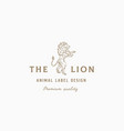 lion abstract sign symbol or logo template vector image