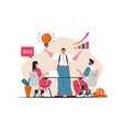 business growth concept isolated project vector image