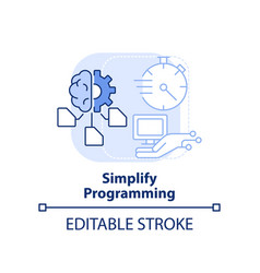Machine learning algorithms concept icon Vector Image