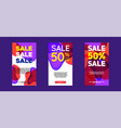 modern fluid for big sale banners design discount vector image