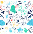 animals seamless pattern print design vector image