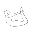 continuous one line drawing of human practice vector image vector image