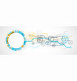abstract technology concept circuit board high vector image vector image