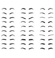 eyebrows tattoo design vector image vector image