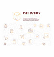 logistic background delivery service items vector image