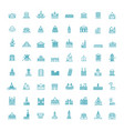 building icons set government vector image vector image
