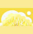 city appearance with gold tone vector image vector image