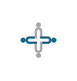 community care logo template icon vector image