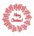 rowan berry branch wreath rowanberry round frame vector image