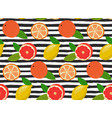 seamless pattern with citrus fruits vector image