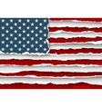 design flag united states of america from torn vector image