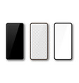 realistic smartphone phone screen mock up vector image