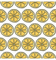 seamless pattern with yellow lemons vector image vector image