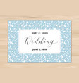 wedding card with hearts pattern background vector image vector image