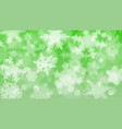 christmas background of blurred snowflakes vector image