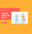 happy couple shopping together vector image