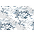 chinese landscape japanese pattern oriental vector image