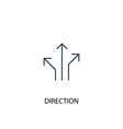 direction concept line icon simple element vector image