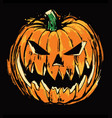 edgy loose dry brush a halloween vector image vector image