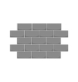 wall of bricks icon black monochrome style vector image