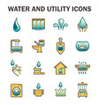 Water usage icon Royalty Free Vector Image - VectorStock